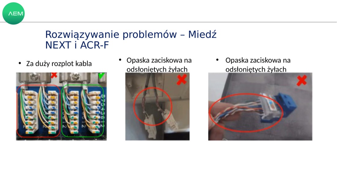 NEXT FAIL: za duży rozplot, opaski na żyłach