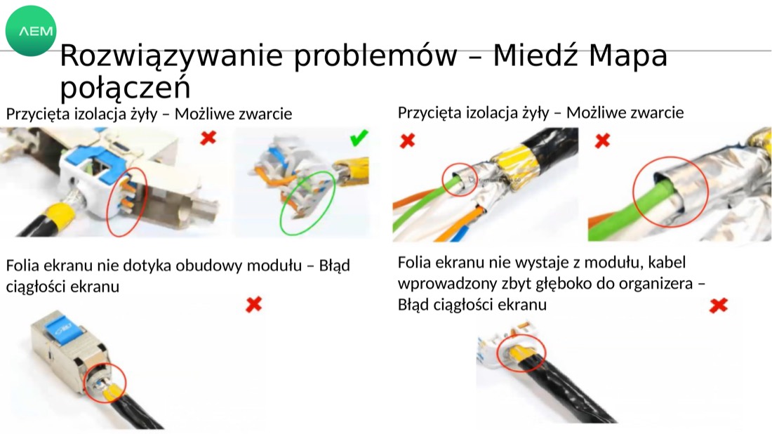 Błędy montażowe: przycięta izolacja, folia bez kontaktu